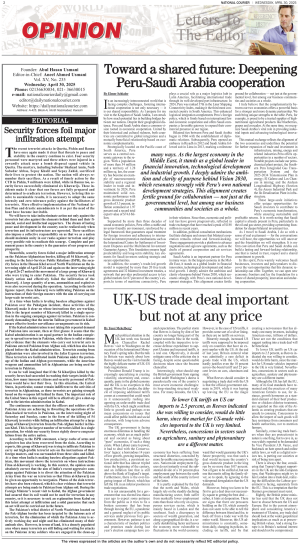 30 April, 2025 | Page OP-ED