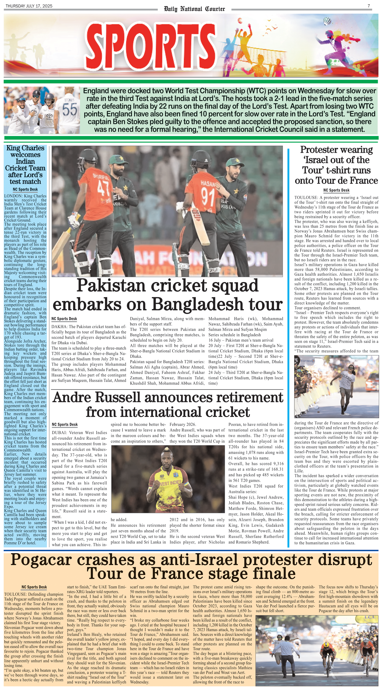 DNC-ePaper | 17 July, 2025 | Sports