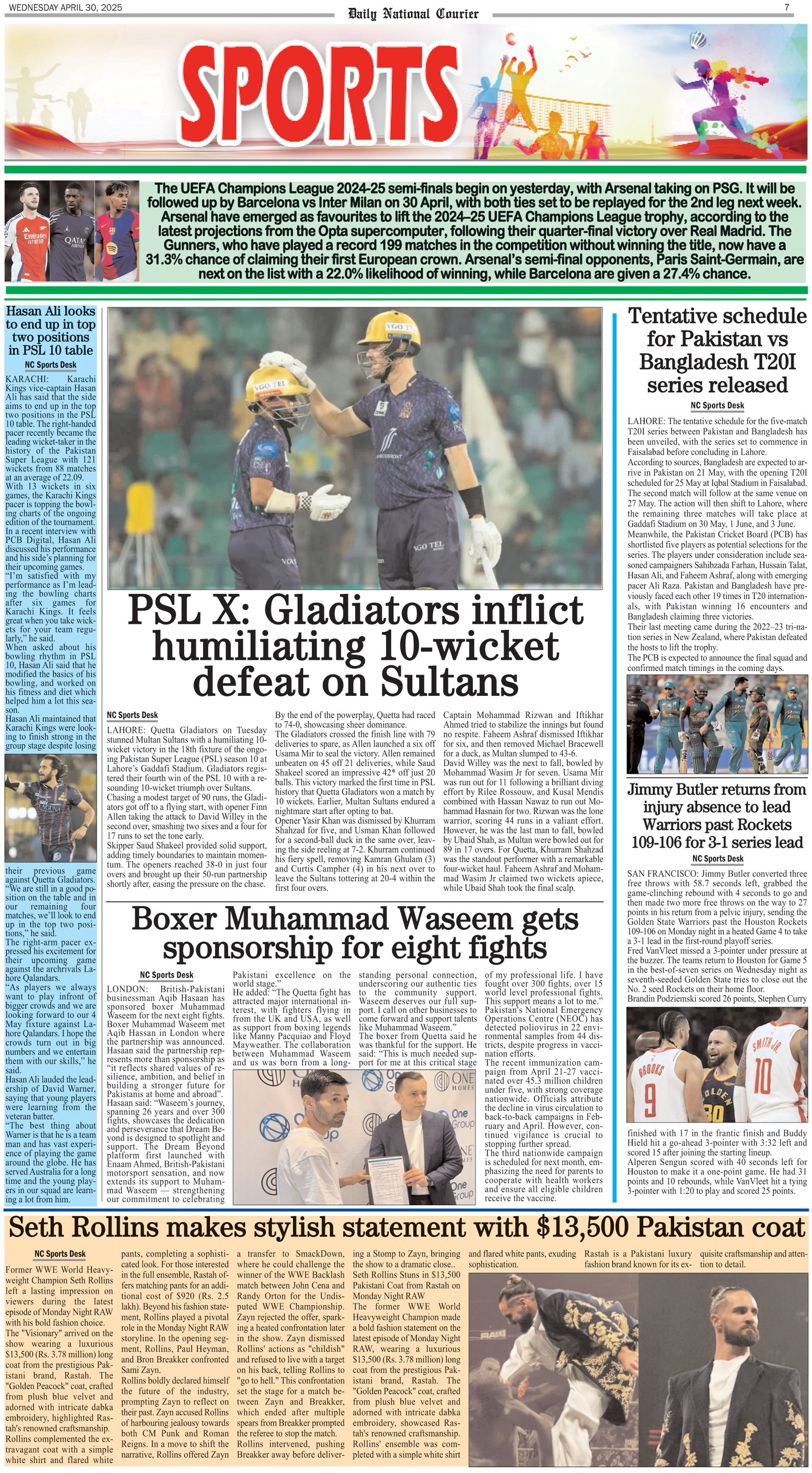DNC-ePaper | 30 April, 2025 | Sports