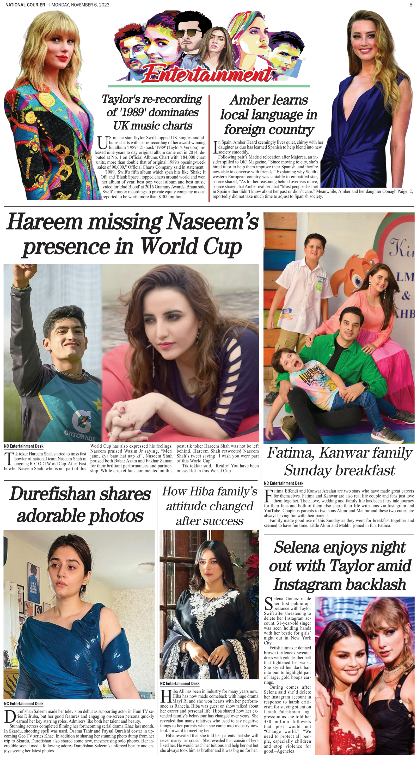 DNC-ePaper | 06 November, 2023 | Entertainment