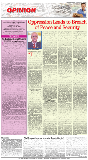 20 June, 2022 | Page OP-ED