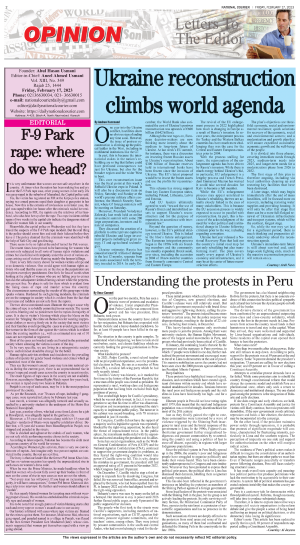 17 February, 2023 | Page OP-ED