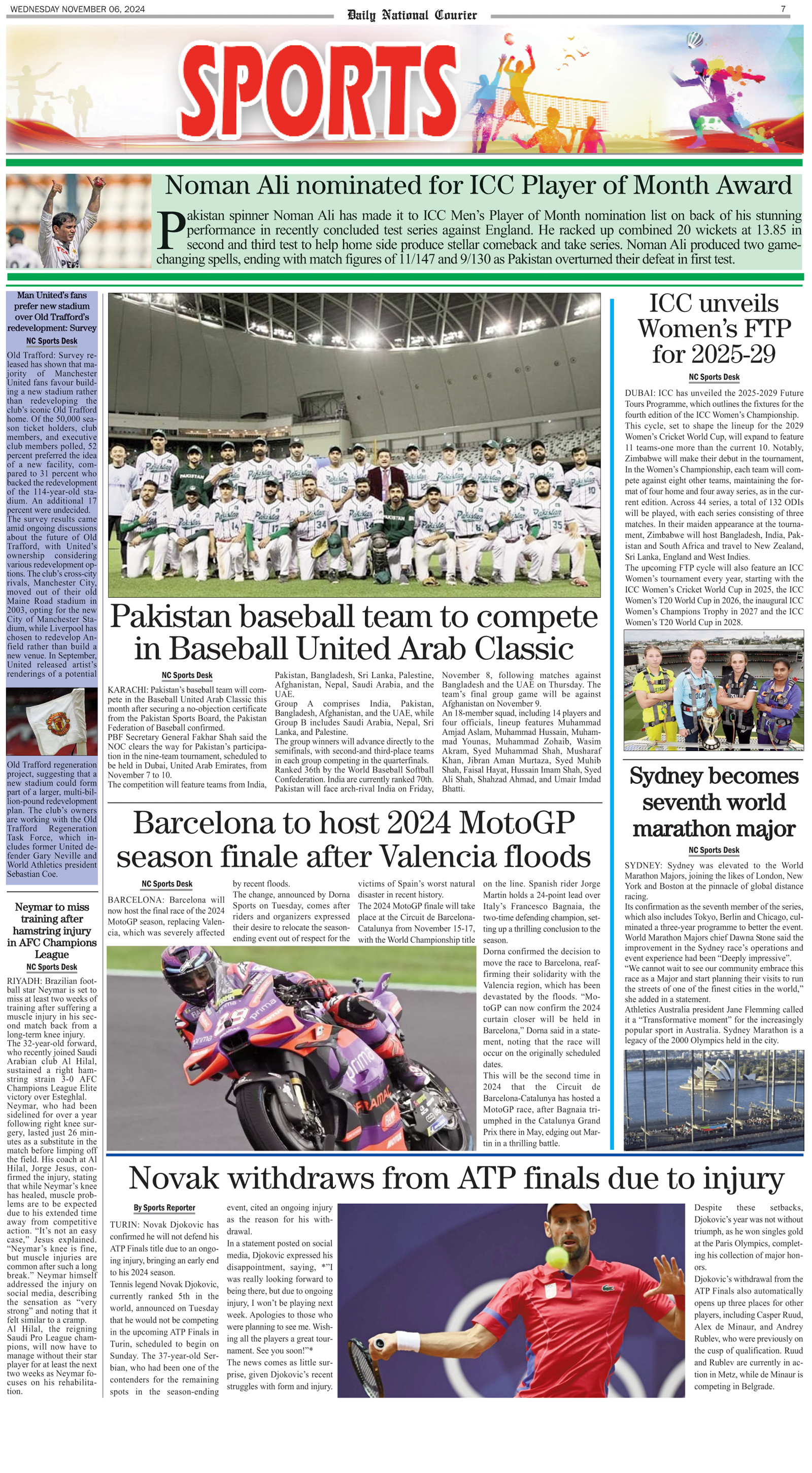 DNC-ePaper | 06 November, 2024 | Sports