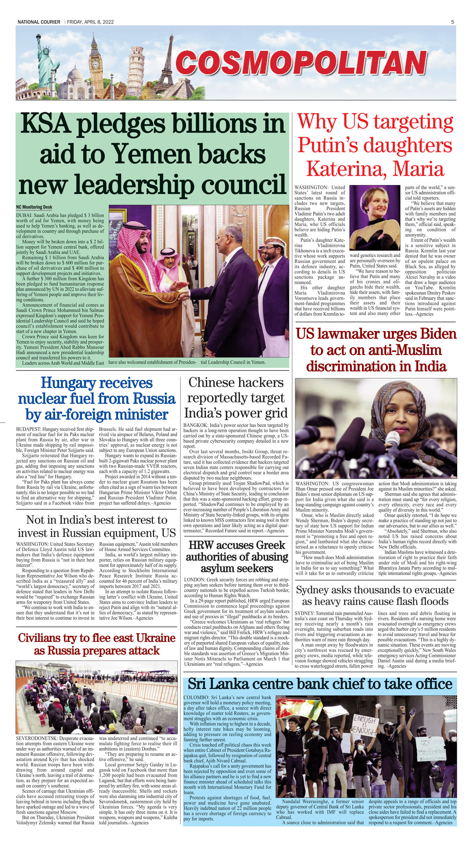DNC-ePaper | 08 April, 2022 | Cosmopolitan