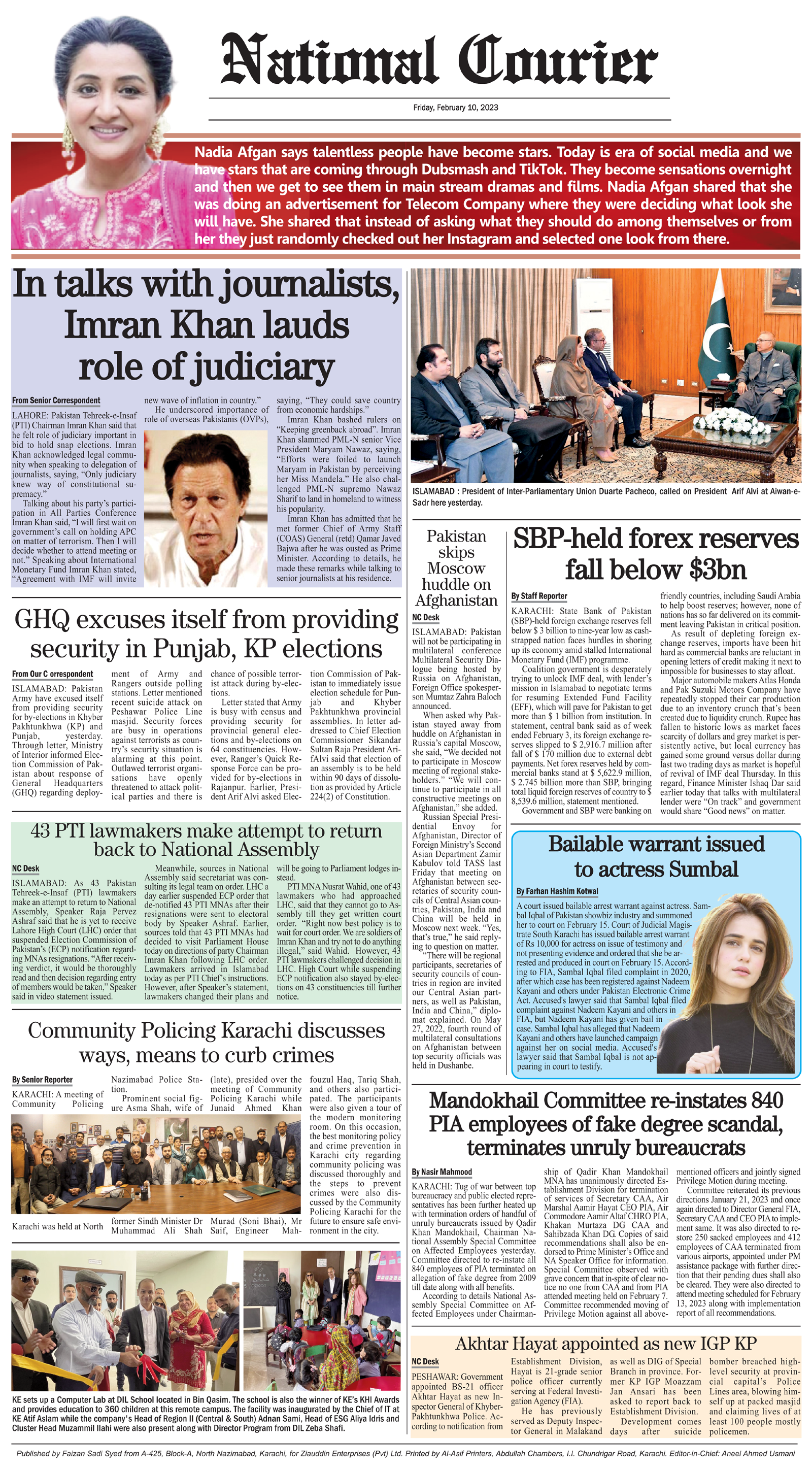 DNC-ePaper | 10 February, 2023 | Back Page