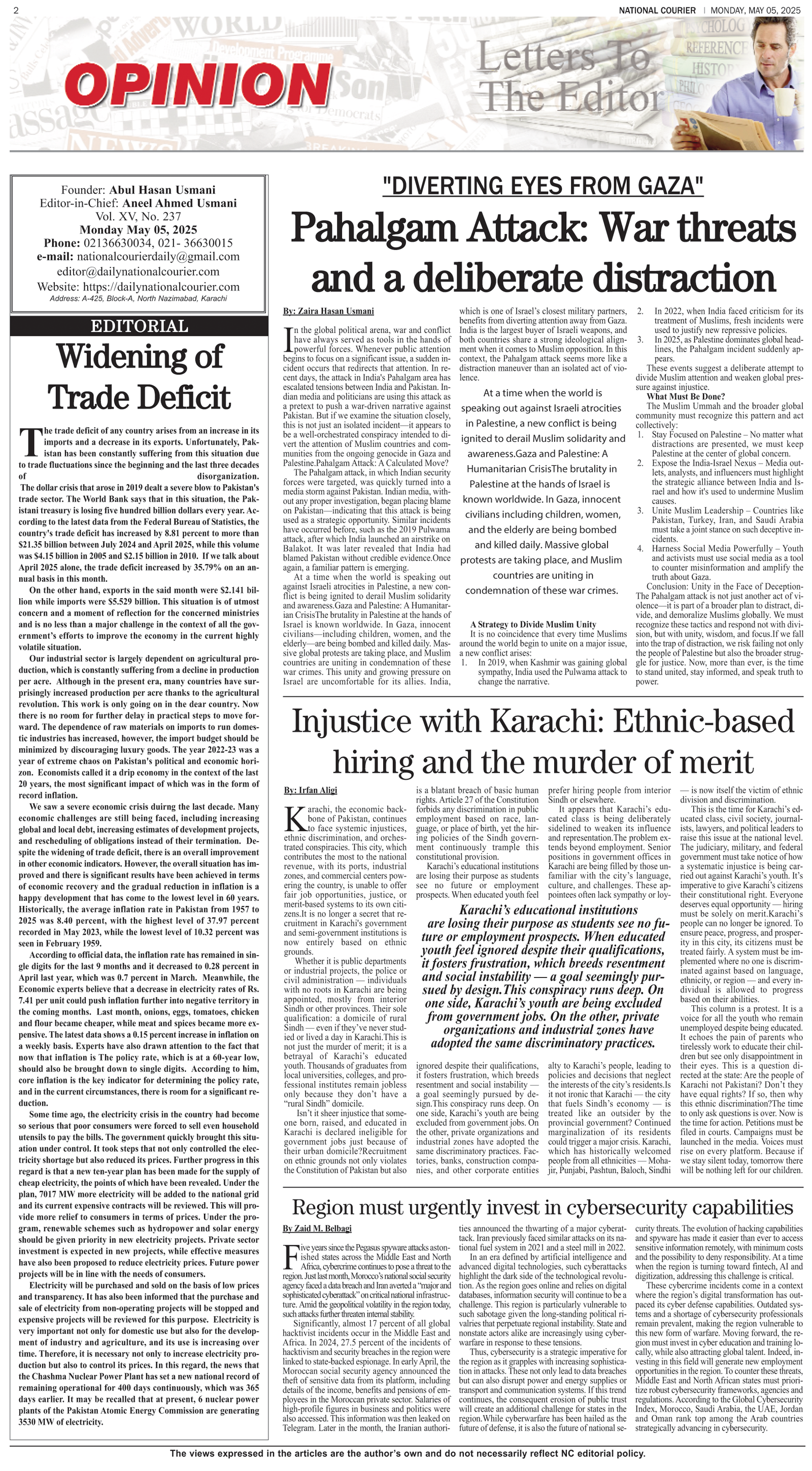 DNC-ePaper | 05 May, 2025 | OP-ED