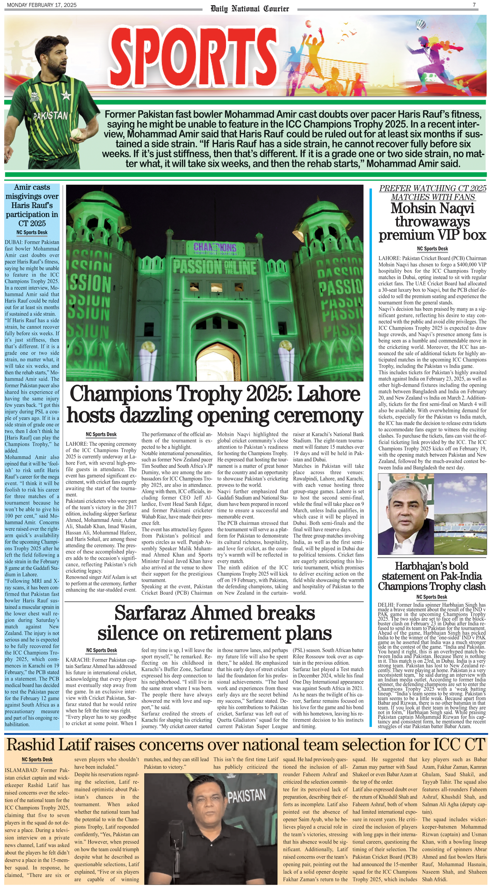 DNC-ePaper | 17 February, 2025 | Sports