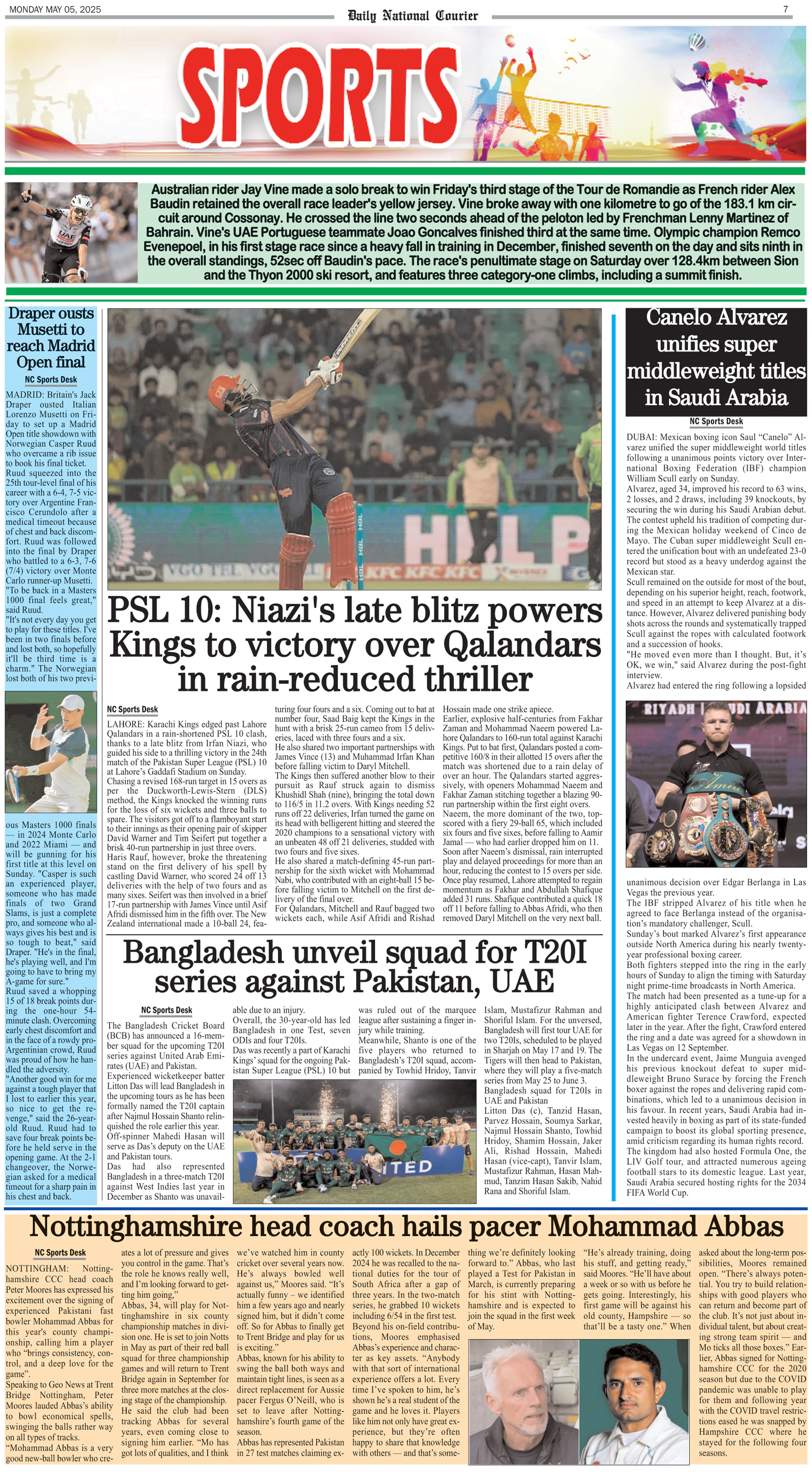 DNC-ePaper | 05 May, 2025 | Sports
