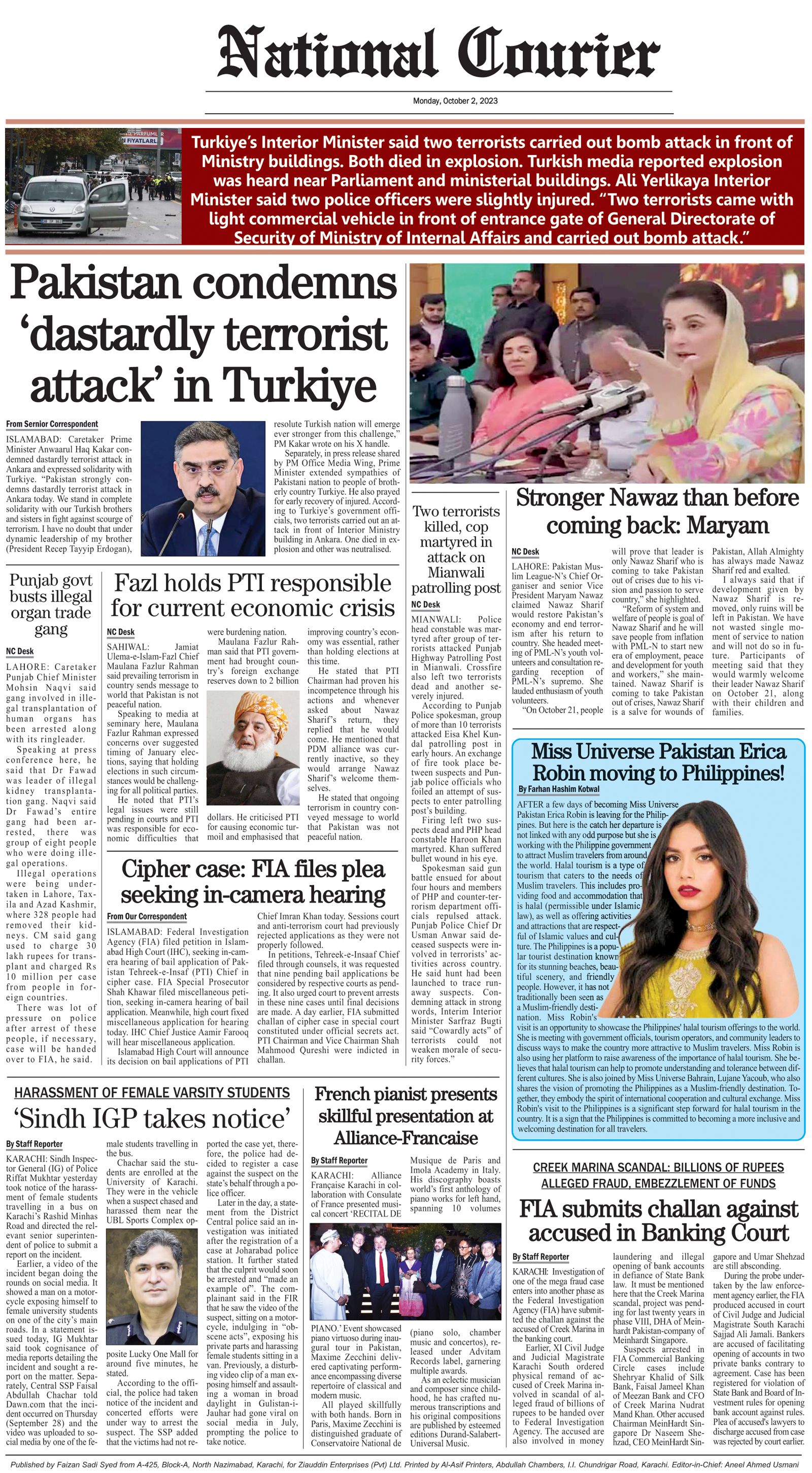 DNC-ePaper | 02 October, 2023 | Back Page