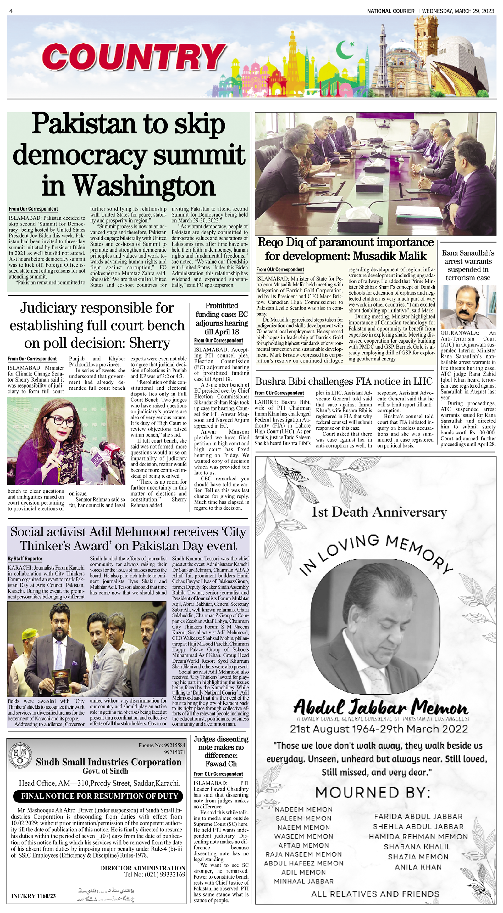 DNC-ePaper | 29 March, 2023 | Country