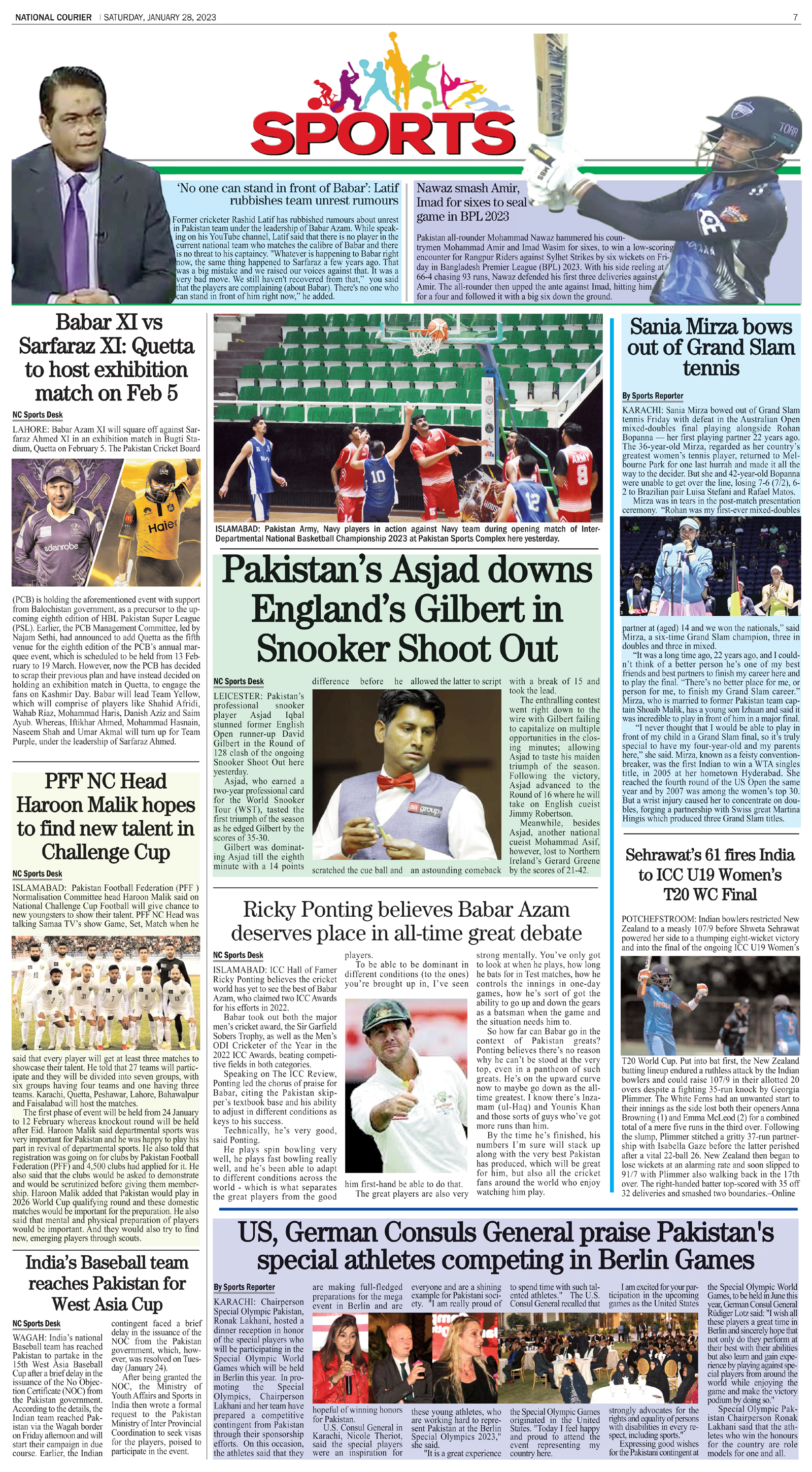 DNC-ePaper | 28 January, 2023 | Sports