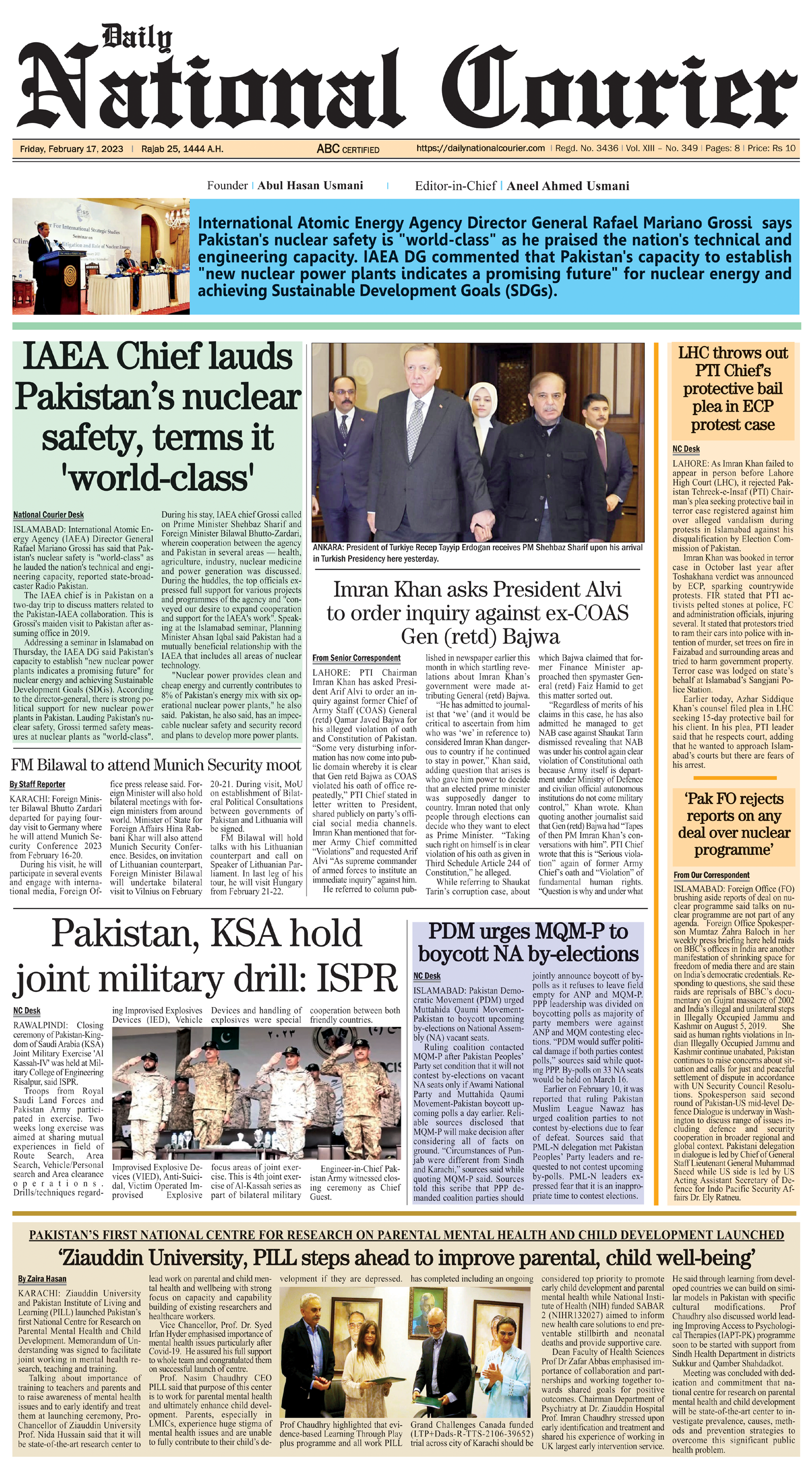 DNC-ePaper | 17 February, 2023 | Front Page