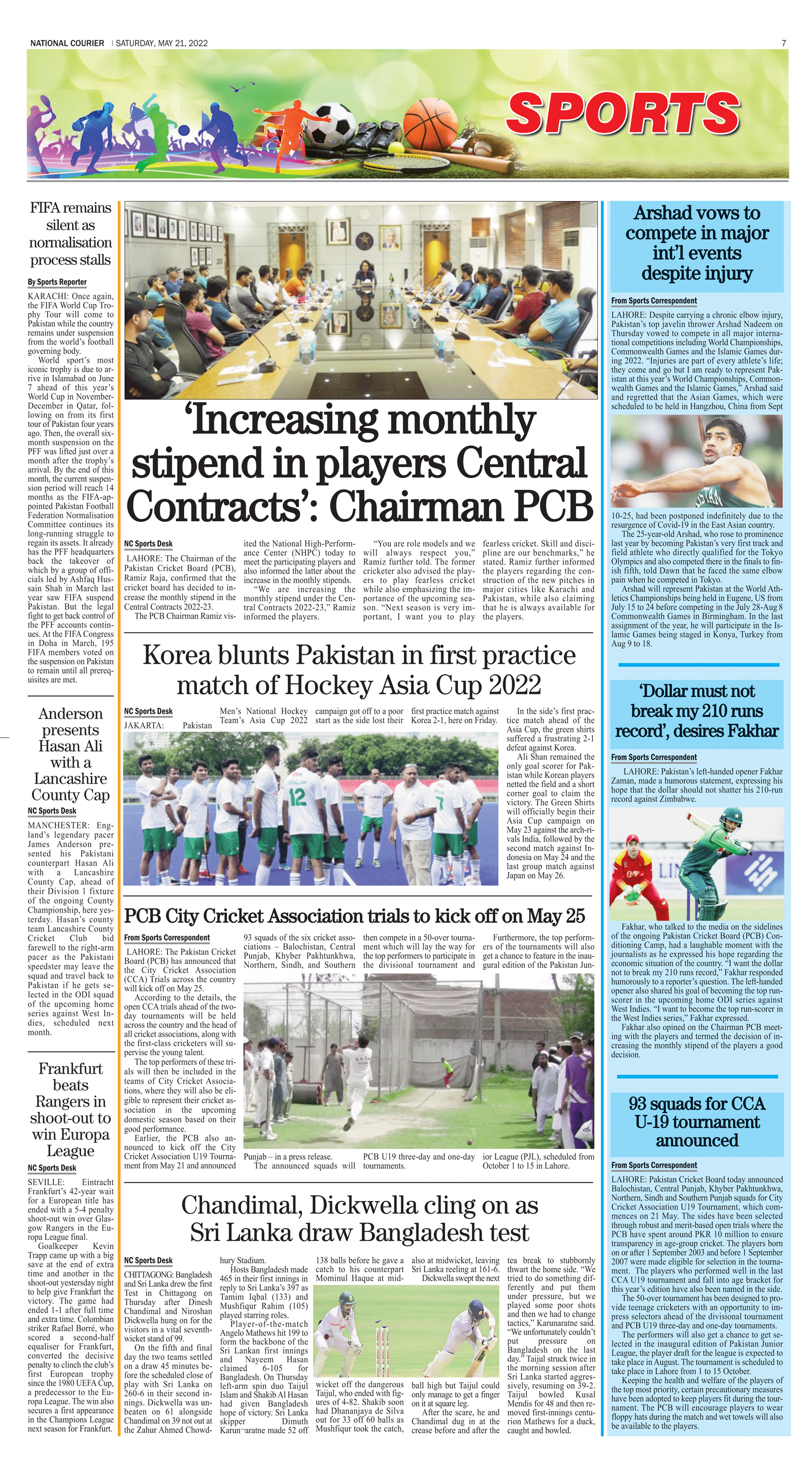 DNC-ePaper | 21 May, 2022 | Sports