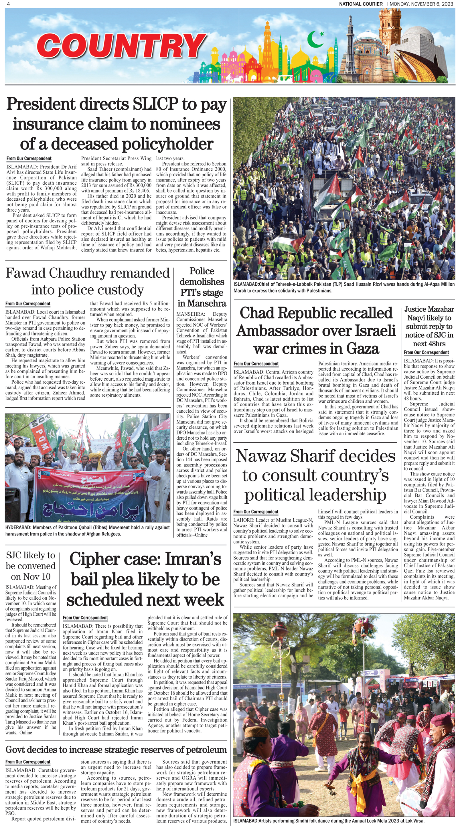 DNC-ePaper | 06 November, 2023 | Country