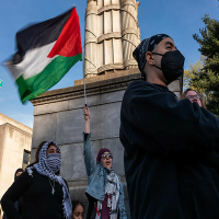 Gaza protests grow at US colleges, thousands demonstrate in Brooklyn