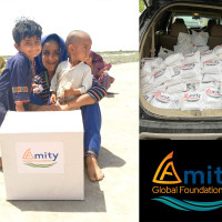 Amity Global Foundation kicks-off ‘food distribution drive’ in Sujawal