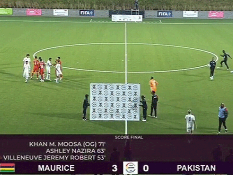 Pakistan go down 3-0 against Mauritius in opening match of 4-nations Cup Pakistan go down 3-0 against Mauritius in opening match of 4-nations Cup