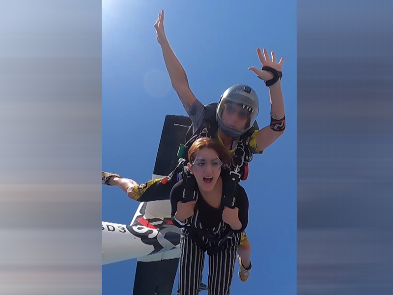 Jannat skydiving in Dubai