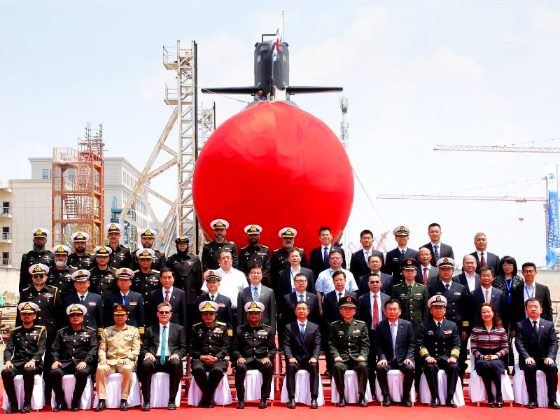 Launching ceremony of Hangor-class submarine held in China