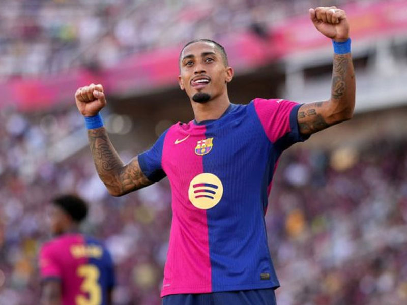 Raphinha bags hat-trick as Barcelona thrash Valladolid in La Liga Raphinha bags hat-trick as Barcelona thrash Valladolid in La Liga