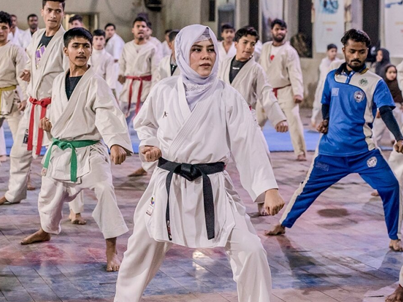 Karatekas protest against abusive coach Karatekas protest against abusive coach