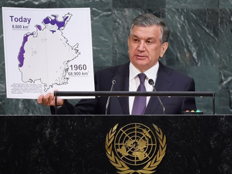 UNGA unanimously adopted resolution put forward by Uzbekistan on environmental challenges in Central Asia