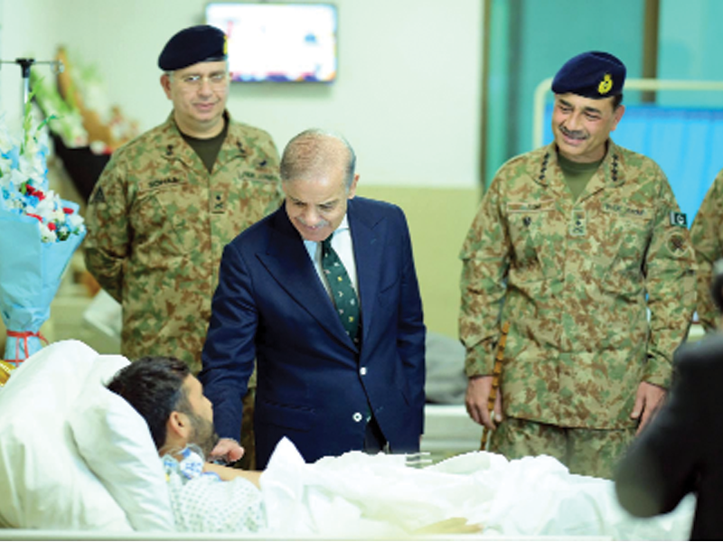 PM, COAS inquire after injured troops at CMH Rawalpindi PM, COAS inquire after injured troops at CMH Rawalpindi