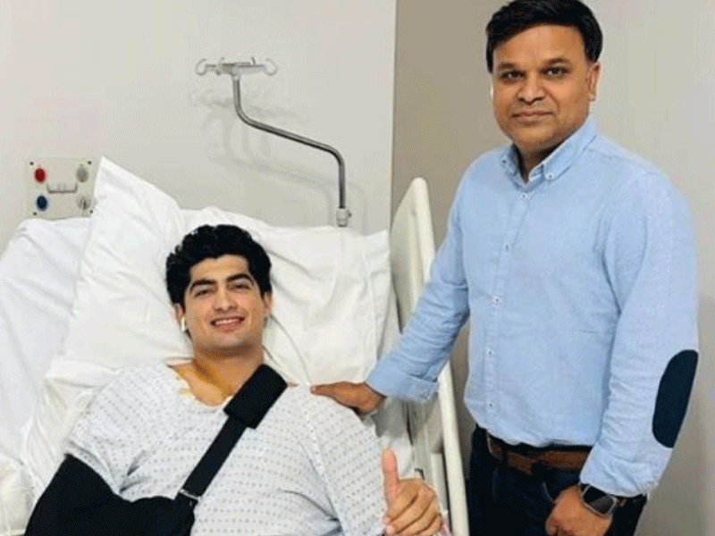 Naseem Shah in 'good spirits' after shoulder surgery