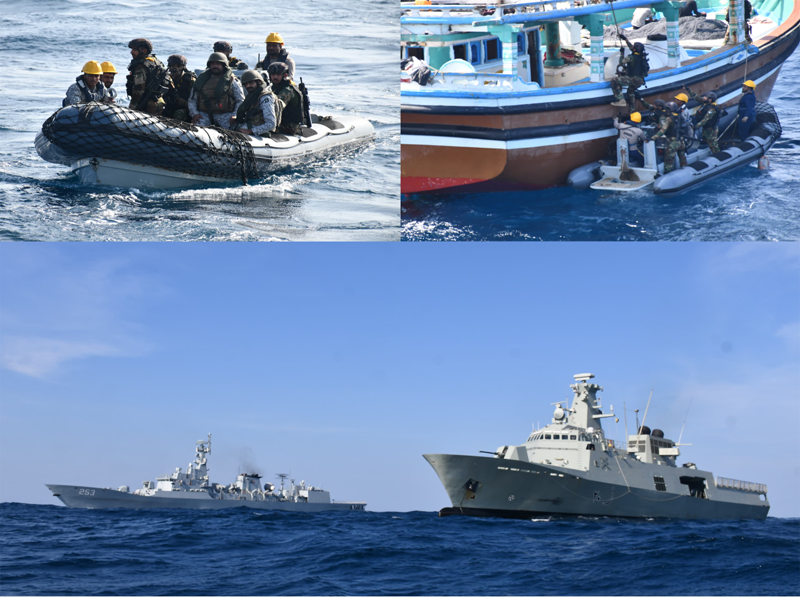 Pakistan Navy Ship Saif conducts exercises with Royal Navy of Oman, Spanish Navy vessels