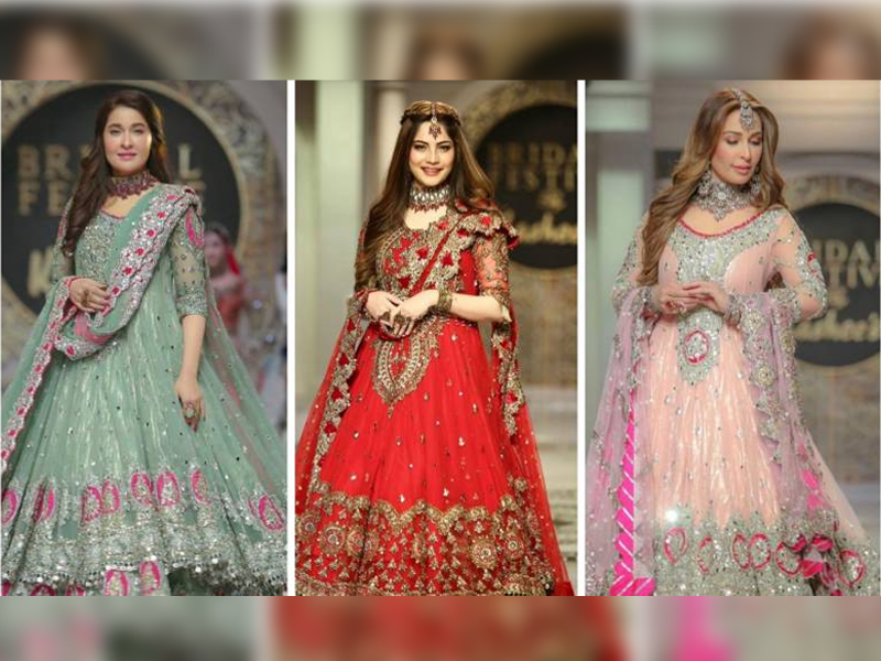 Celebrities sets ramp on fire with Kashee's bridal collection Celebrities sets ramp on fire with Kashee's bridal collection