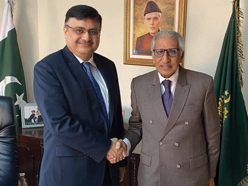 Nepal envoy calls on Tariq Fatemi