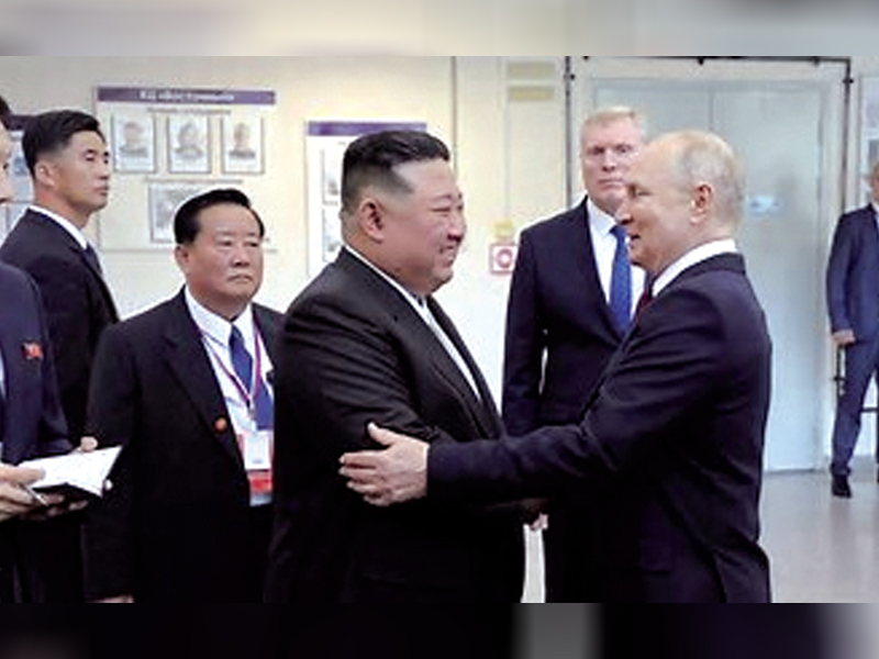 Putin, Kim send rivals warning