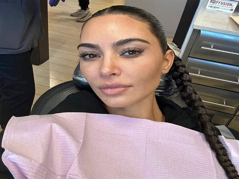Kim's no makeup glowing selfie goes viral