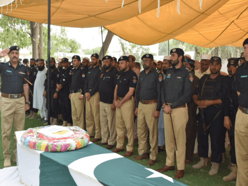 Cop martyred, three terrorists killed in foiled checkpost ambush Cop martyred, three terrorists killed in foiled checkpost ambush