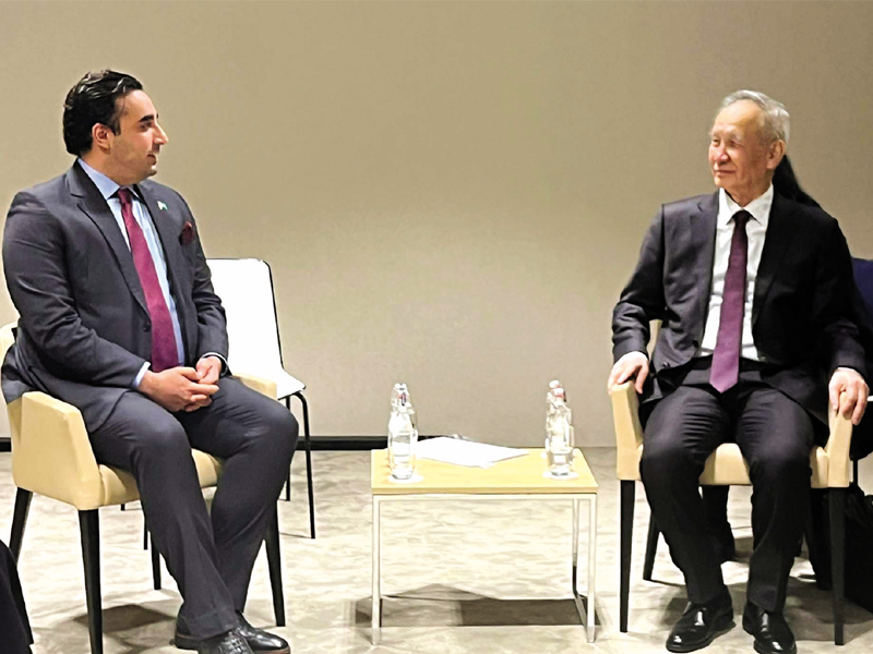 FM Bilawal, Chinese vice premier agree to enhance economic ties