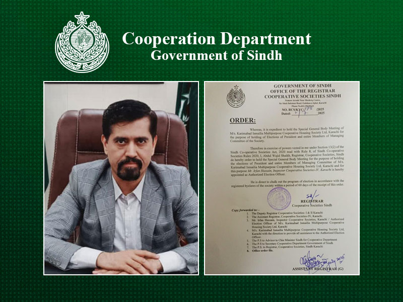 Registrar Orders General Body Meeting for Elections in Karimabad Society