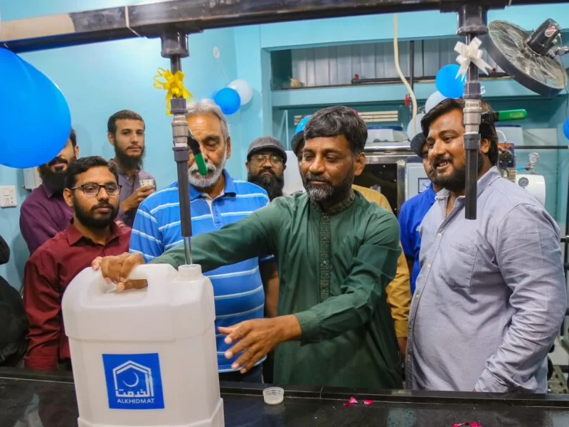 Alkhidmat inaugurates water filtration plant in Lyari Alkhidmat inaugurates water filtration plant in Lyari