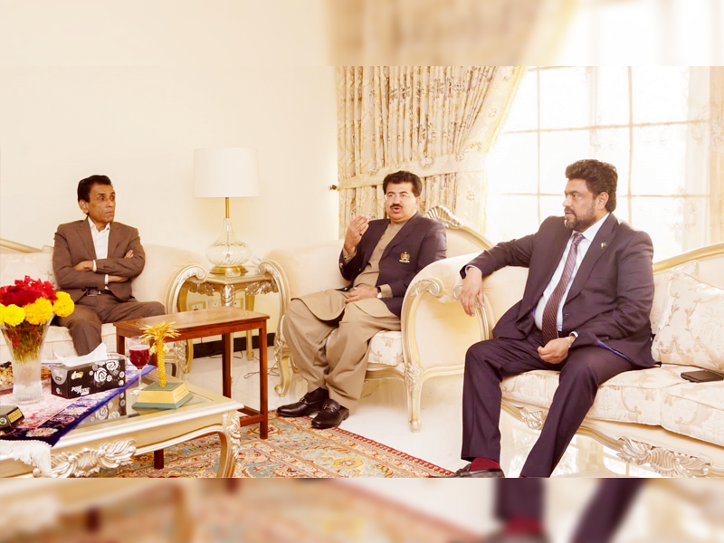 Tessori, Sanjrani discuss welfare initiatives, MQM-P Dr KMS, Waseem Akhtar present