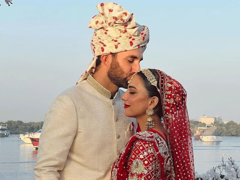 Ushna’s Bollywood inspired wedding gets criticised