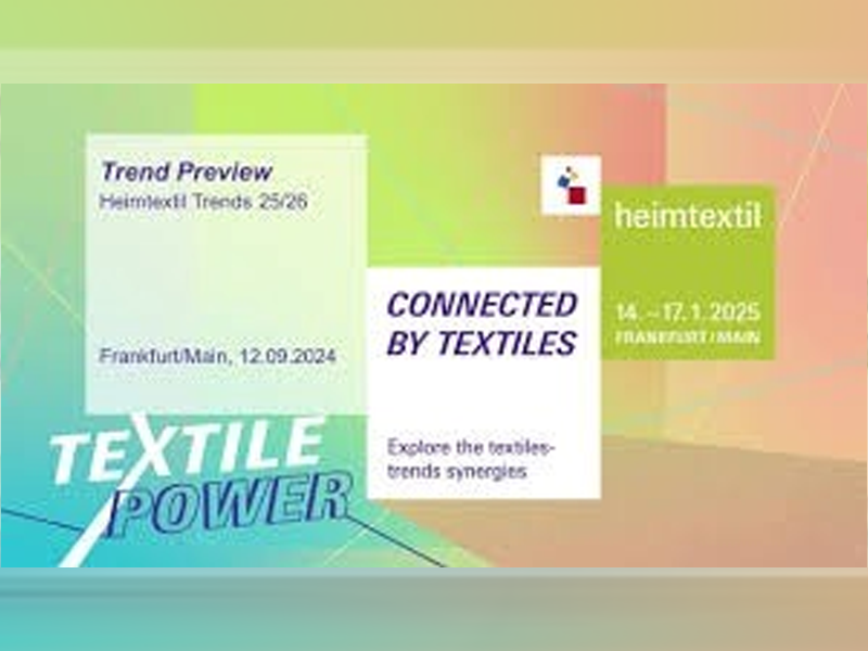 Heimtextil 2025 opening press conference to be held on Jan 14 Heimtextil 2025 opening press conference to be held on Jan 14