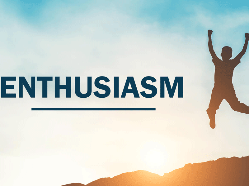 It is mandatory to stay enthusiastic in life It is mandatory to stay enthusiastic in life