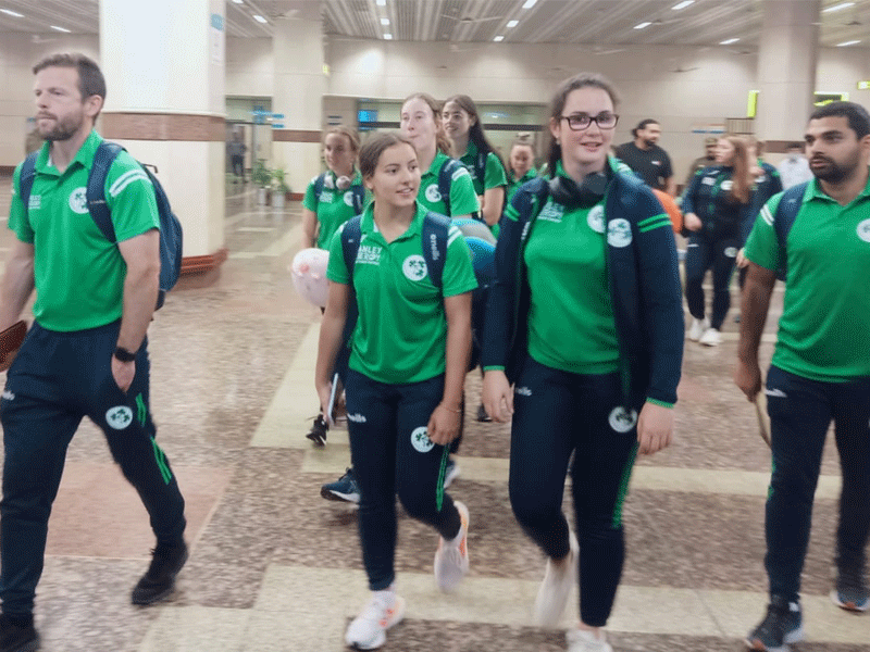 Ireland's women team lands in Pakistan for twin series