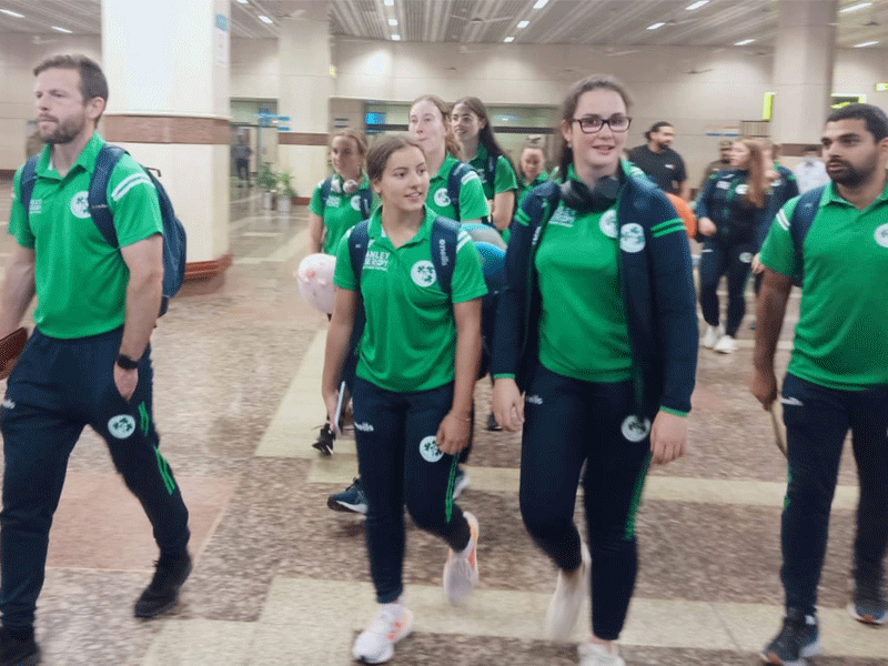 Ireland's women team lands in Pakistan for twin series Ireland's women team lands in Pakistan for twin series