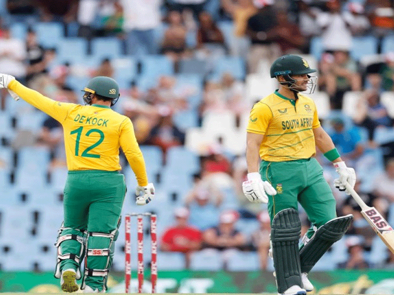 South Africa defeat West Indies in record T20I run chase