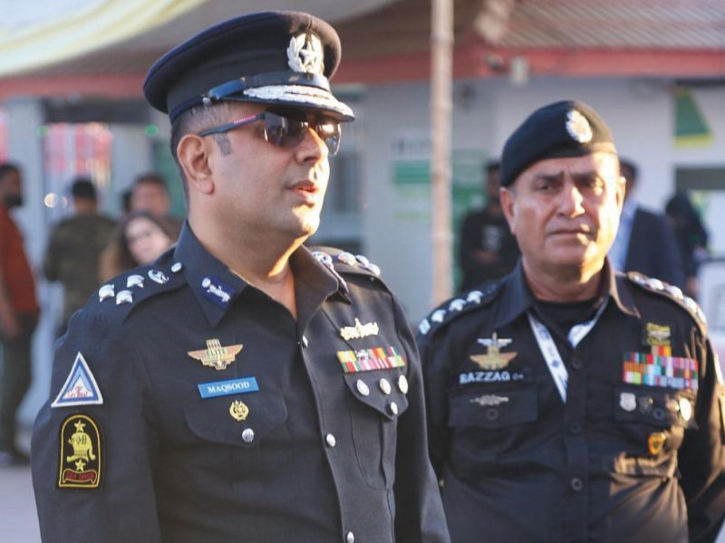 DIG Dr. Maqsood inspects security arrangements at cricket arena