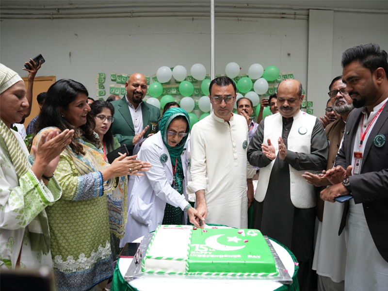 Dr Ziauddin Hospital celebrates 75th Independence Day of Pakistan with zeal and zest