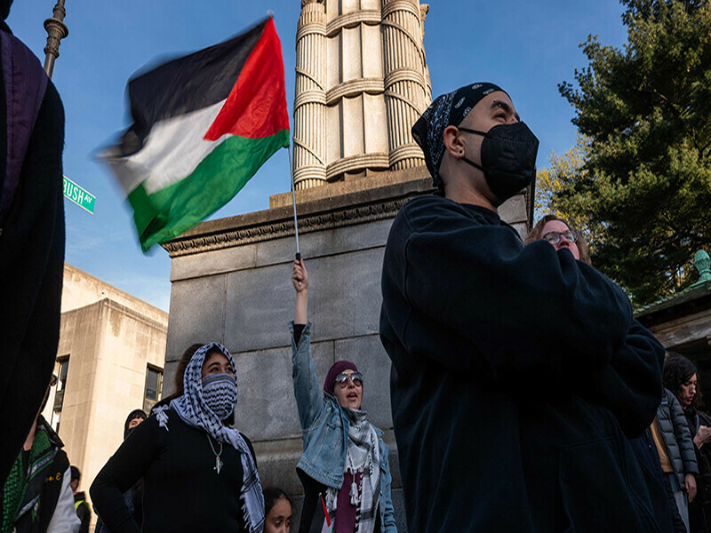 Gaza protests grow at US colleges, thousands demonstrate in Brooklyn