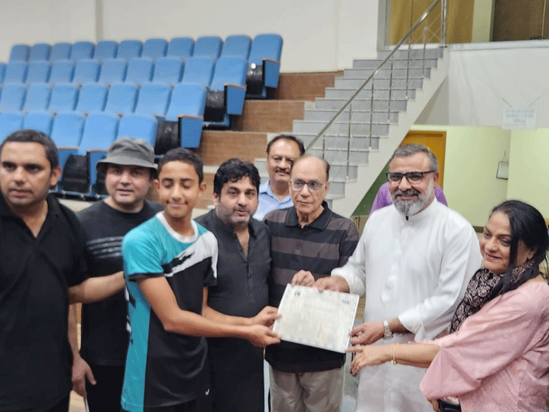 Inter-school badminton: NNG honours Usman Ahmed for excellent show