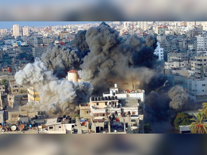 Israel bombs masjid in Gaza, 50 worshipers martyred, many injured Israel bombs masjid in Gaza, 50 worshipers martyred, many injured