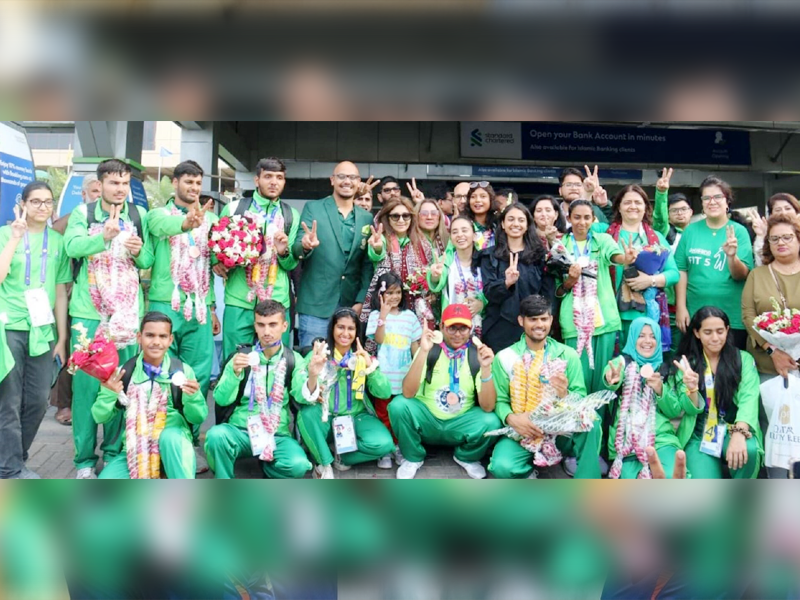 Special Olympics World Games: Victorious Pakistani contingent returns home